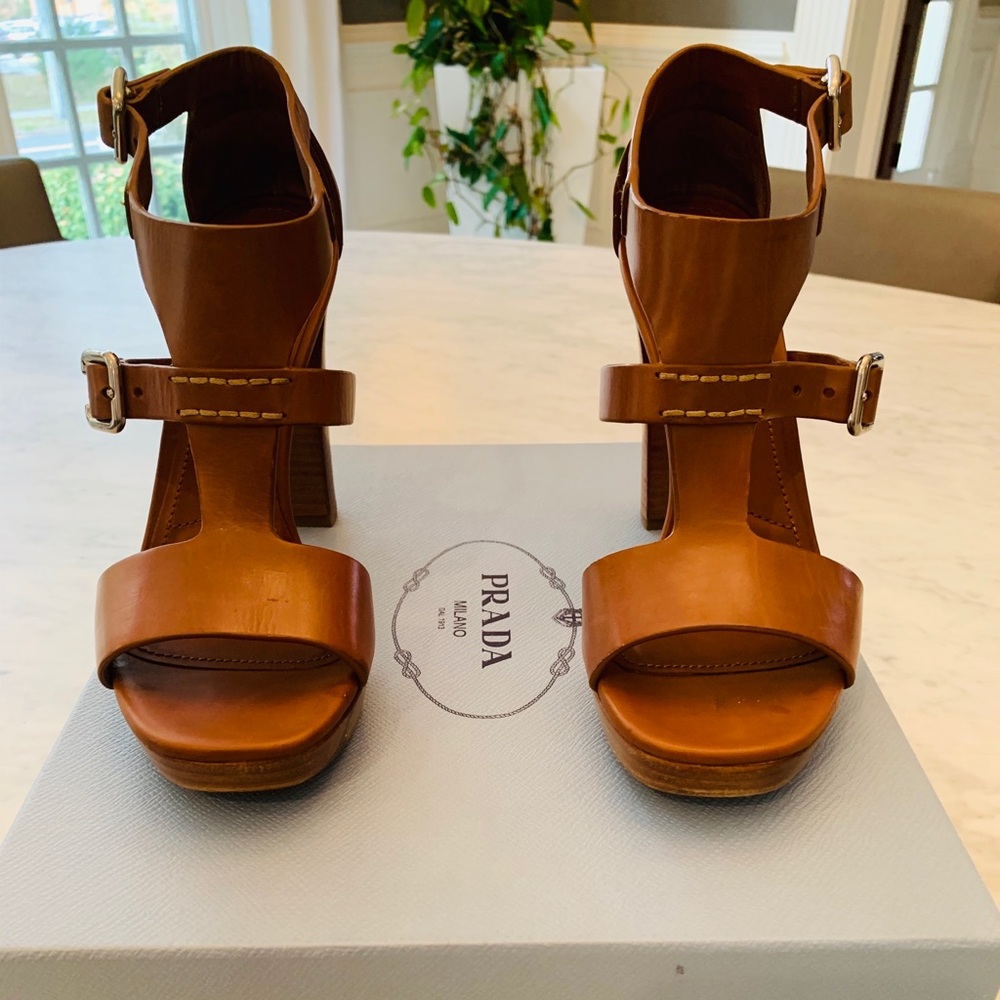 Prada heels worn one time